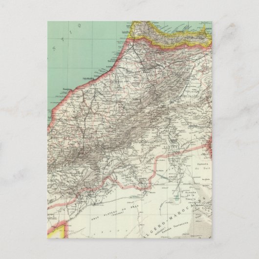 モロッコ及びアルジェリア ポストカード (正面)