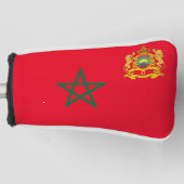モロッコ国旗のコート・オブ・アームズ ゴルフヘッドカバー (正面)