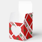 モロッコ国旗のタイルパーソナライズされた張り フェイバーボックス (オープン)