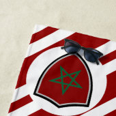 モロッコ国旗のビーチタオル ビーチタオル (インサイチュ)