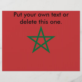 モロッコ国旗のフライヤー チラシ