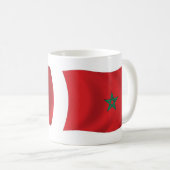 モロッコ国旗のマグカップ コーヒーマグカップ (正面右)