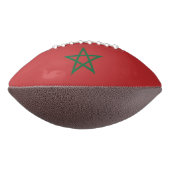 モロッコ国旗を持つ愛国的なアメリカンフットボール アメリカンフットボール (回転270)