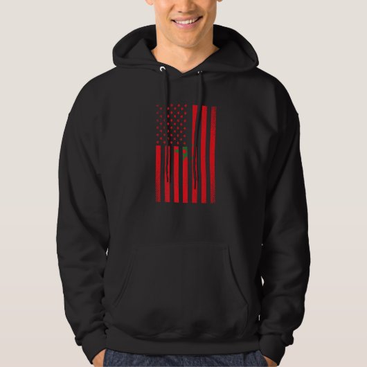モロッコ国旗サッカーサッカースポーツ パーカ (正面)