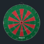 モロッコ国旗パトリオット・ブルズアイ ダーツボード<br><div class="desc">モロッコ国旗パトリオットのブルズアイ・ダーツ委員会。狙いを定めるスタイル!この印象的なダーツボードは、中央に非常に微妙に統合された国旗の小さな表示とモロッコ国旗の色で飾られ、単なるゲーム以上の – それは声明である。あなたはあなたのスローを完成するか、単に友達とおもしろいを持っているかどうか、このダーツボードは愛国心のスプラッシュをしゃれている任意の部屋にもたらす。ブルズアイを打つ準備は？ゲームを始めよう！©世界の国</div>