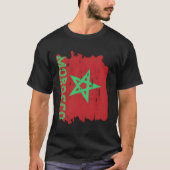 モロッコ国旗モロッコプライド Tシャツ (正面)
