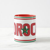 モロッコ国旗愛国コーヒー マグカップ (中央)