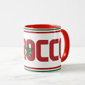 モロッコ国旗愛国コーヒー マグカップ (正面右)