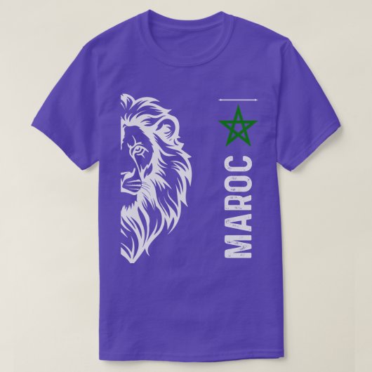モロッコ国旗2024 Tシャツ (デザイン正面)