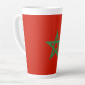 モロッコ国旗 カフェラテマグ (左アングル)