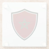 モロッコ国旗 ガラスコースター (裏面)