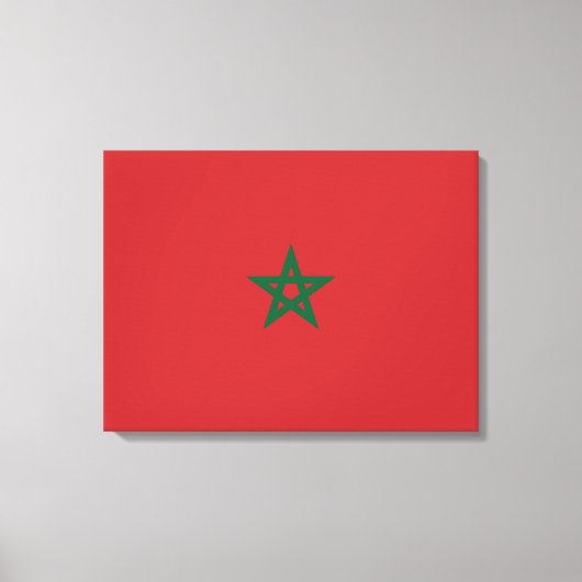 モロッコ国旗 キャンバスプリント (正面)