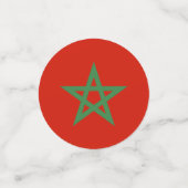 モロッコ国旗 コンフェッティ (スモール正面)