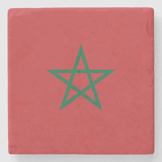 モロッコ国旗 ストーンコースター (正面)