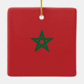 モロッコ国旗 セラミックオーナメント (裏面)