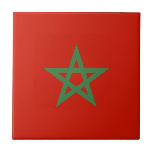 モロッコ国旗 タイル (正面)