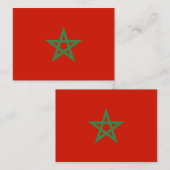 モロッコ国旗 ノートカード (正面/裏面)