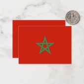 モロッコ国旗 ノートカード (正面/裏面インサイチュ)