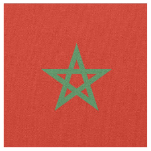 モロッコ国旗 ファブリック (クローズアップ)