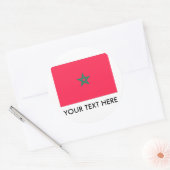 モロッコ国旗 ラウンドシール (封筒)