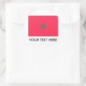 モロッコ国旗 ラウンドシール (バッグ)