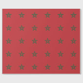 モロッコ国旗 ラッピングペーパー (フラット)