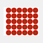 モロッコ国旗 ラベル (シート)