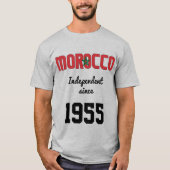 モロッコ国旗 独立記念日お祝い Tシャツ (正面)