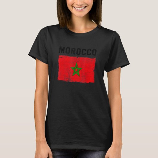 モロッコ国旗 Tシャツ (正面)