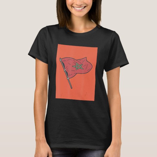 モロッコ国旗 Tシャツ (正面)