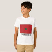 モロッコ国旗 Tシャツ (正面フル)