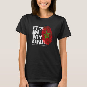 モロッコ国旗DNAラブモロッコ国家デイプライド Tシャツ