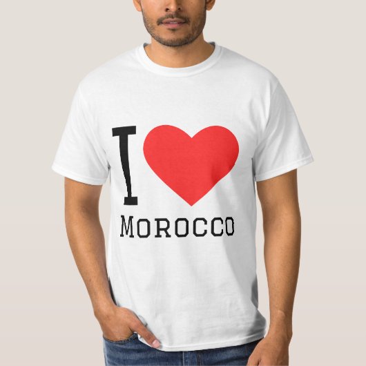 モロッコ大好き Tシャツ (正面)