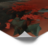 モロッコ威厳のある砂漠の宮殿でチーター ポスター (角)