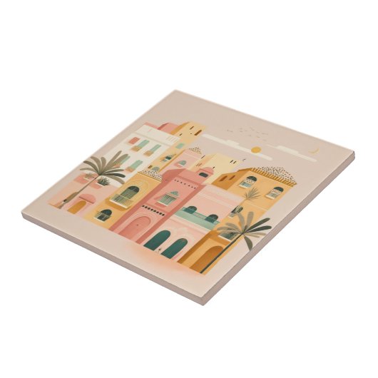 モロッコ市 タイル (側面)