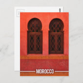 モロッコ建築、マラケシュ市モロッコ ポストカード (正面/裏面)