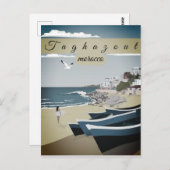 モロッコ旅行はがきアート，タグハズアウト旅行アート ポストカード (正面/裏面)