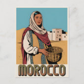 モロッコ旅行はがき（地元の女性ギフト付き） ポストカード (正面)