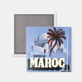 モロッコ旅行を訪れる マグネット (正面/裏面)