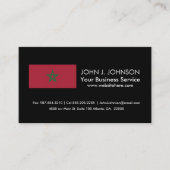 モロッコ旗 名刺 (正面)