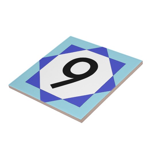 モロッコ星の青 タイル (側面)