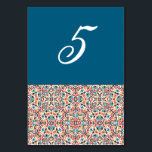 モロッコ格子幾何学曼荼羅結婚の テーブルナンバー<br><div class="desc">お客様の要求祝に応じて来、デジタルとE招待と特別な機会やフェスティバルに対する美しい招待状。私たちはrsvpカードやラベルエンベロープなどの複数のデザインを作るために私たちの製品を複製したい。カスタマイズは、info@shamaurcreatif@gmail.comでリクエストに応じてプリントできる状態で利用可能。ご連絡をお待ちしております。</div>