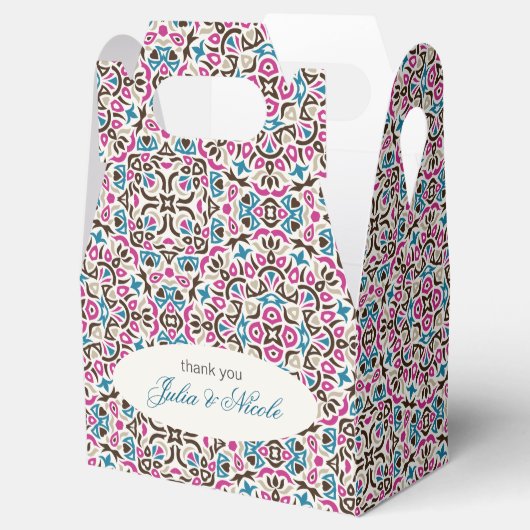 モロッコ格子幾何学曼荼羅結婚の フェイバーボックス (オープン)