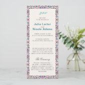 モロッコ格子幾何学曼荼羅結婚の プログラム (スタンド正面)