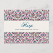 モロッコ格子幾何学曼荼羅結婚の ポストカード (正面)