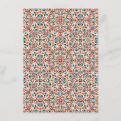 モロッコ格子幾何学曼荼羅結婚の メニュー (裏面)