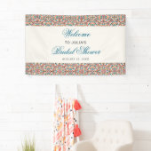 モロッコ格子幾何学曼荼羅結婚の 横断幕 (インサイチュ)