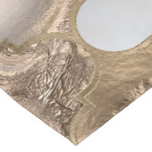 モロッコ棚白大理石と金ゴールド ショートテーブルランナー (コーナー)