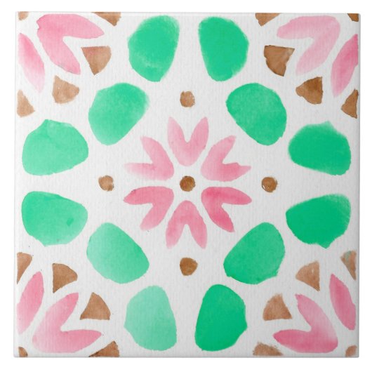 モロッコ模様 タイル (正面)