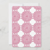 モロッコ民族テーマ誕生日招待状 招待状 (裏面)